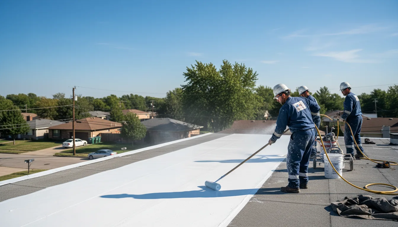 Commercial roof coating in Malvern, IA near me